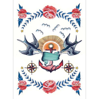 Tattoo Geschirrtücher Sailor's Story - Ankerherz Verlag