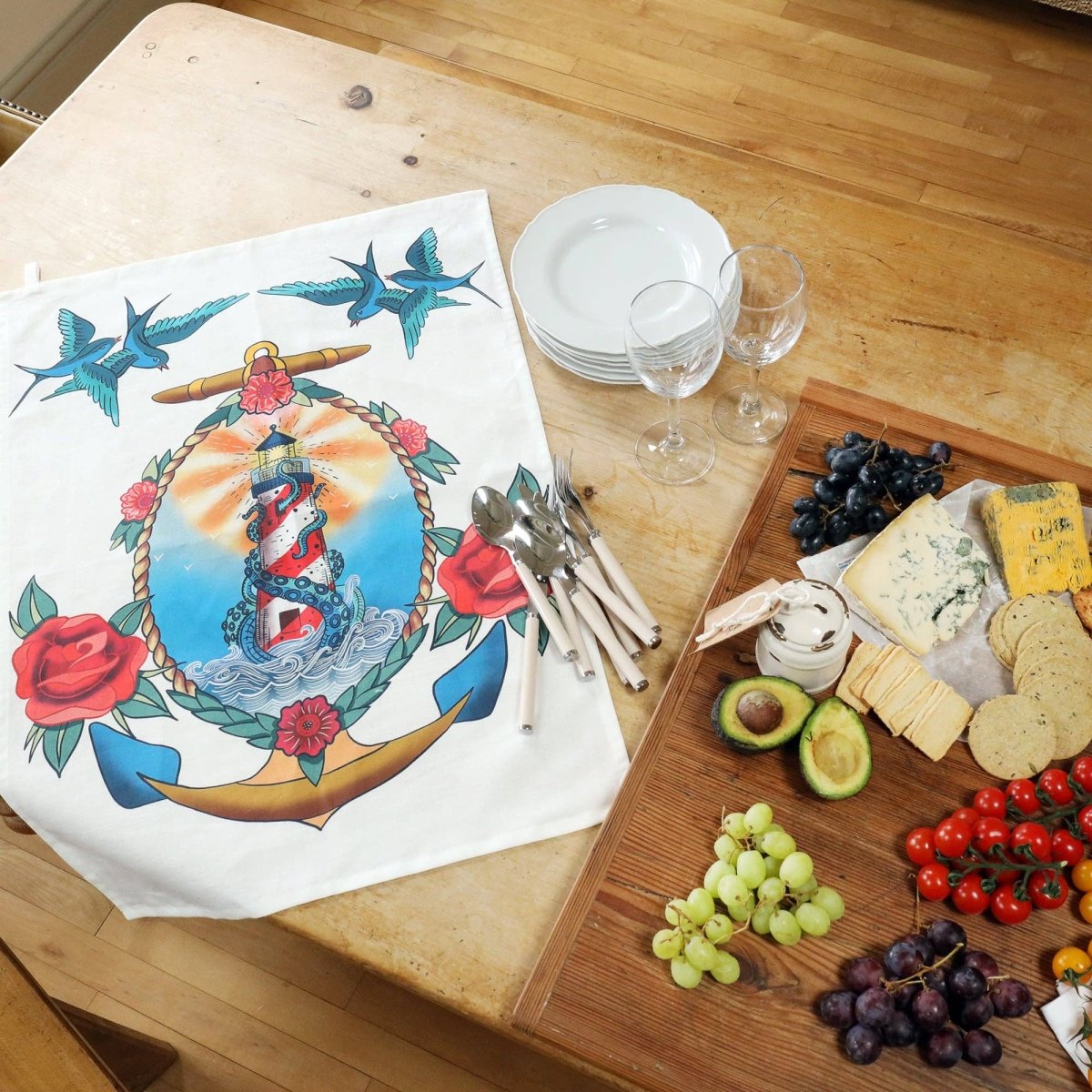 Tattoo Geschirrtücher Sailor's Story - Ankerherz Verlag