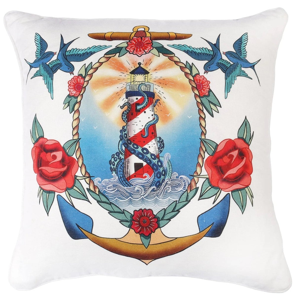 Tattoo Kissenhülle Sailor's Story aus Cornwall - Ankerherz Verlag