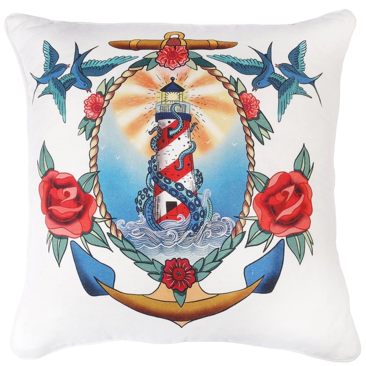 Tattoo Kissenhülle Sailor's Story aus Cornwall - Ankerherz Verlag