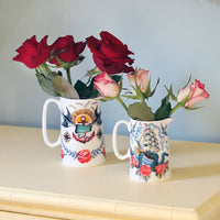 Tattoo Krug Schwalben und Haie 500 ml - Ankerherz Verlag