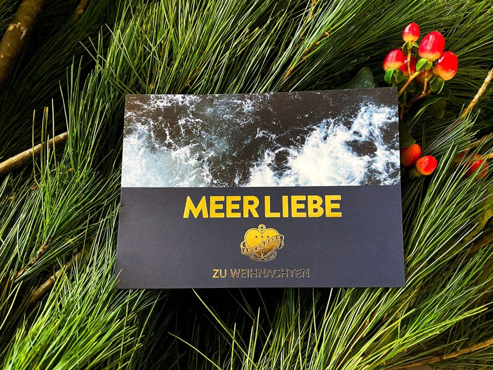 Weihnachtskarten - Set MEER LIEBE 6 Karten - Ankerherz Verlag
