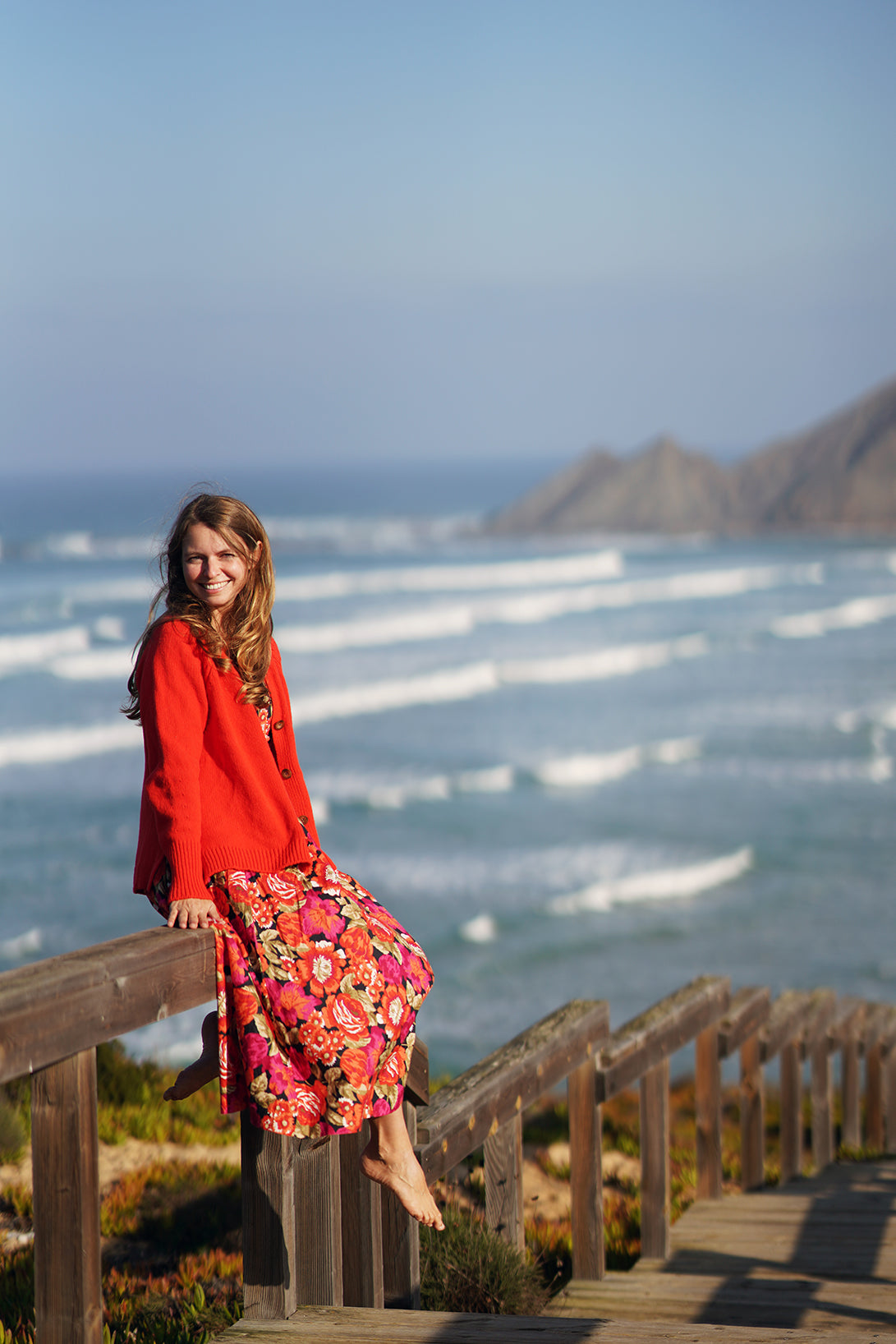 Strickjacke aus Irland in Bojenrot | ankerherz.de