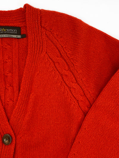 Strickjacke aus Irland in Bojenrot | ankerherz.de