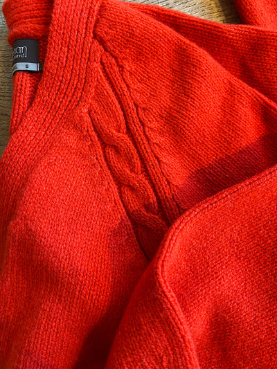 Strickjacke aus Irland in Bojenrot | ankerherz.de