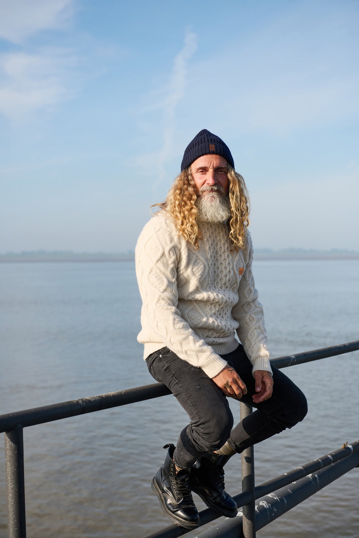 Strickpullover Zopfmuster Cremeweiß | ankerherz.de
