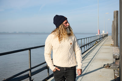 Strickpullover Zopfmuster Cremeweiß | ankerherz.de