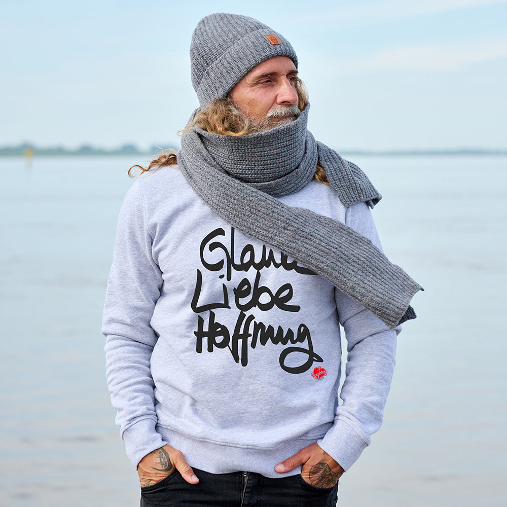 Sweatshirt Glaube Liebe Hoffnung | ankerherz.de