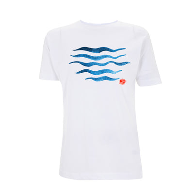 T-Shirt Waves Weiß | ankerherz.de