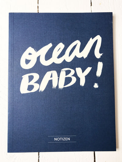 Notizheft mit Motto Print OCEAN BABY | ankerherz.de