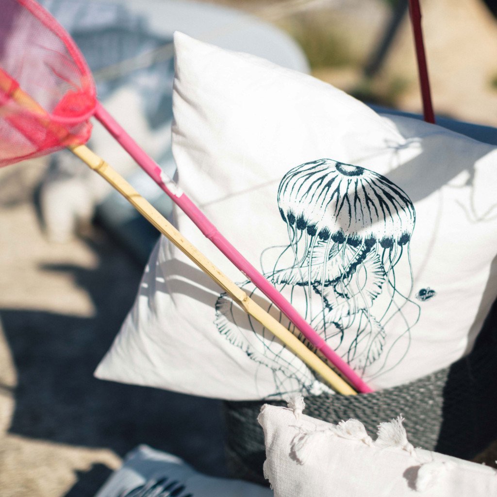 Kissenhülle Qualle | ankerherz.de